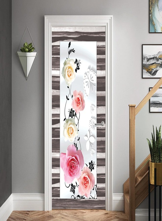 Wallpaper Mart Sticker Wallpaper for Door, Almirah, Table, Ac, Fridge (Size 30x78 Inches) Design6 - Image 2